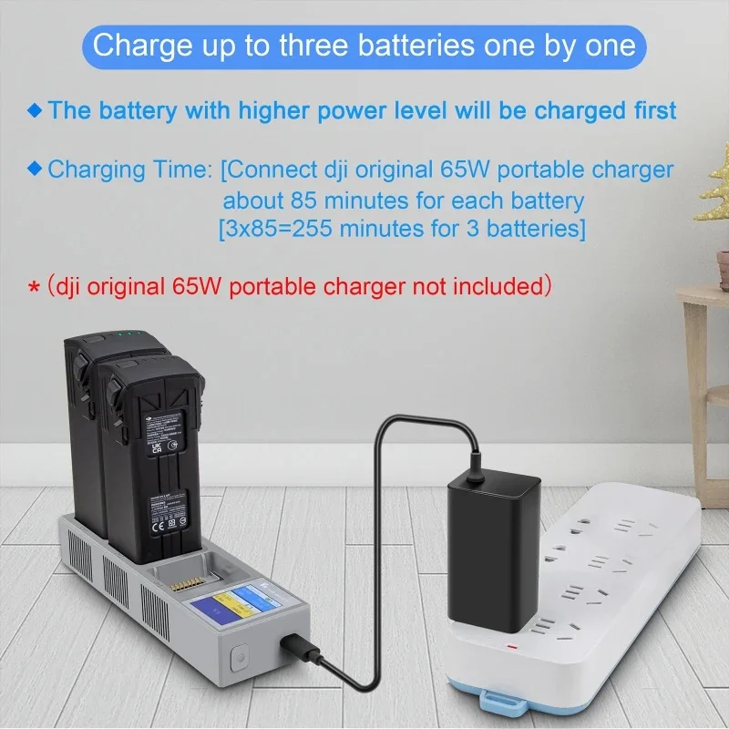 Chargeur Hub Batterie Intelligent pour DJI Mavic 3 - Affichage Numérique