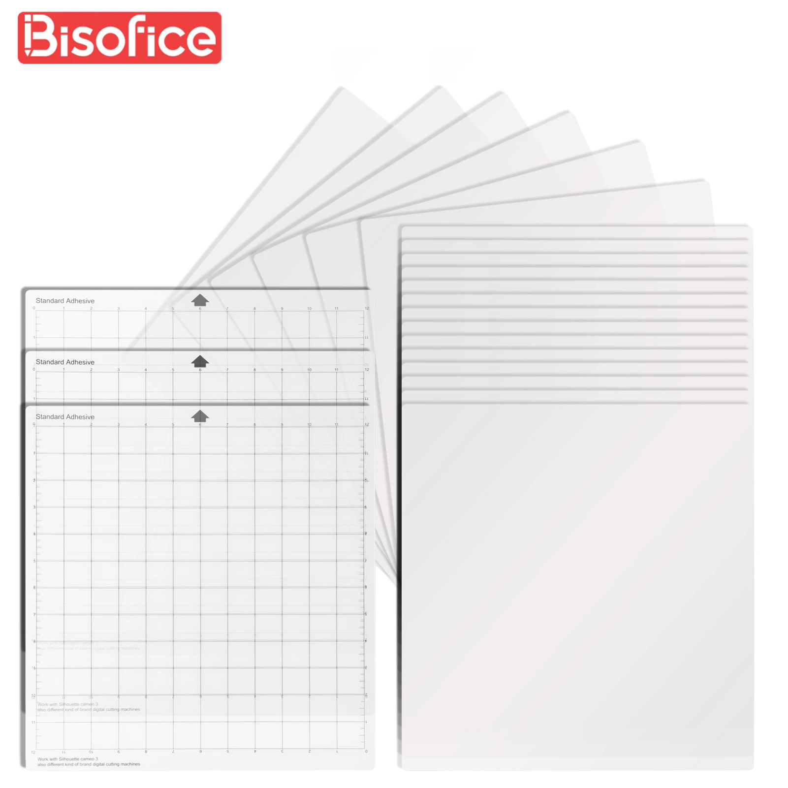 20PCS Blank Stencil Sheets 12x12in with 3pcs Replacement Cutting Mat  Non-Slip Gridded Standard Adhesive Cutting Mats - AliExpress