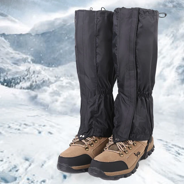 Outdoor Waterproof Foot Cover Durable Highly Breathable Double-Deck Hiking Climbing Legging Wraps Hunting Gaiters 2