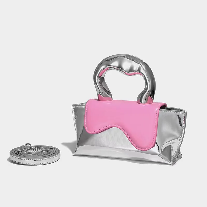 

Trend niche design contrasting color mini handbag high-end fashion simple shoulder bag popular versatile cross-body bag
