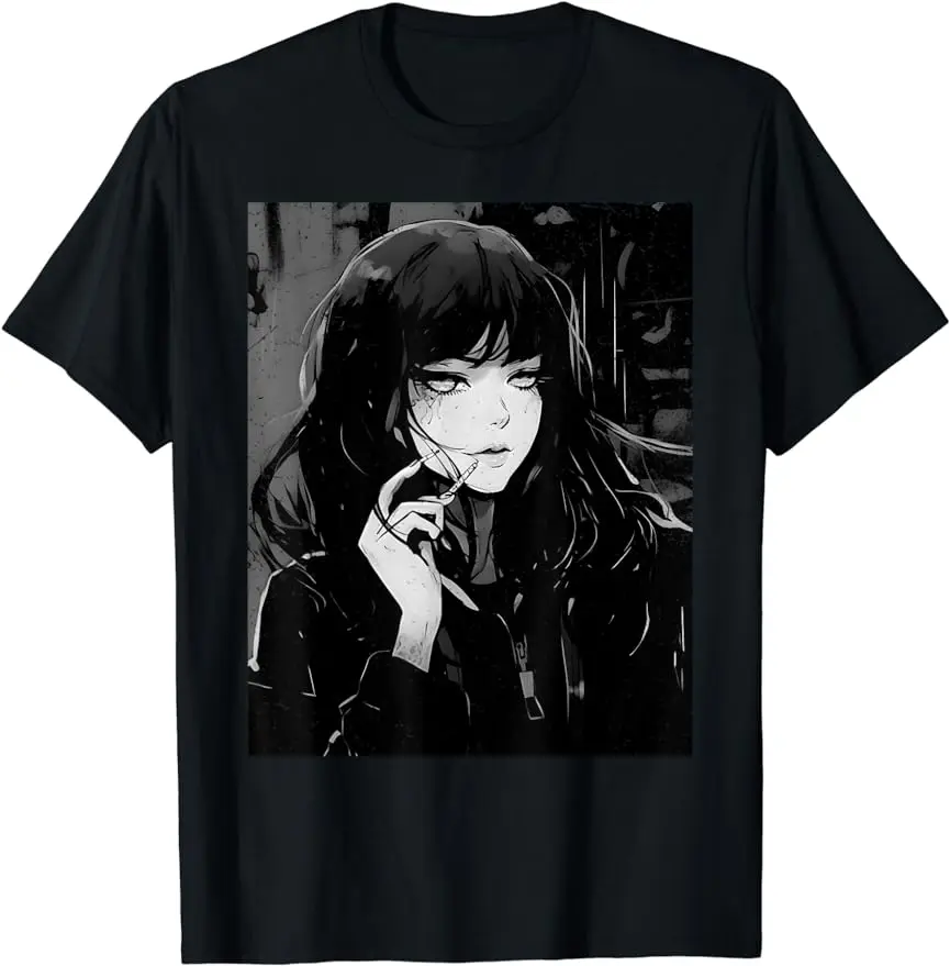 

Horror Anime Waifu Girl Soft Grunge Aesthetic Japanese Otaku T-Shirt