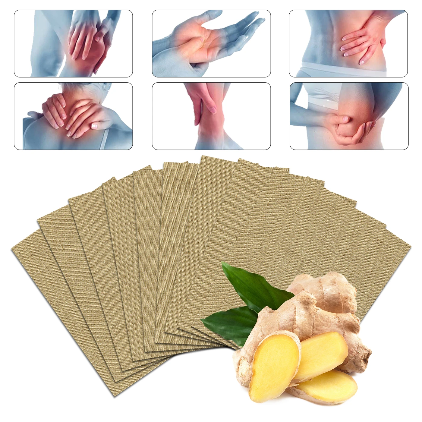 Medical Plasters Patch Herbal Cream Healing ginger patch Back Pain Joint Pain Back Soothing Ginger Plaster Patch Set