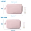 Women's Cosmetic Bag BAGSMART Waterproof Dopp Kit for Travel Lightweight Toiletries Bag for Men Makeup Bag Travel Necessaries 4