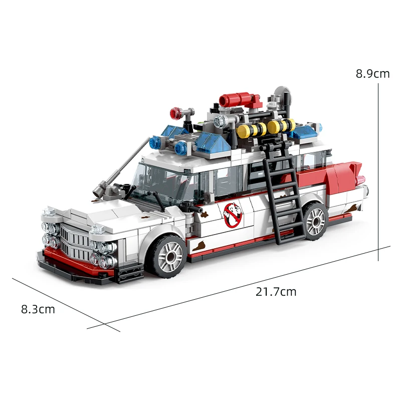 Mini Ghost Racing Car Building Blocks 562PCS MOC Model Car thumbnail 5