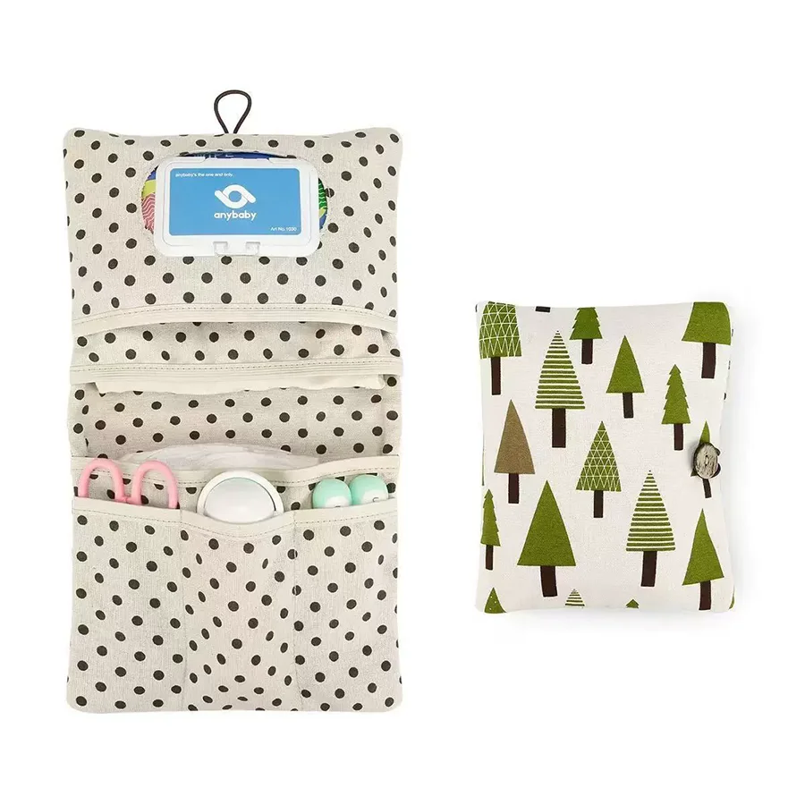 Borsa Impermeabile per Pannolini, Organizer Portatile Riutilizzabile per Accessori e Oggetti per Neonati, Contenitore da Viaggio per Pannolini - immagine 3