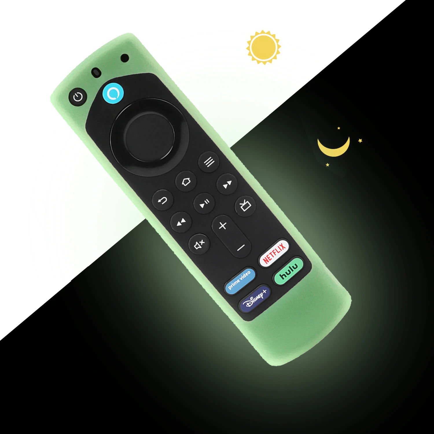 Silikonhülle Für Chromecast/Google TV Fernbedienung – Rutschfest, Mit Umhängeband, Grün, Einfach Zu Reinigen