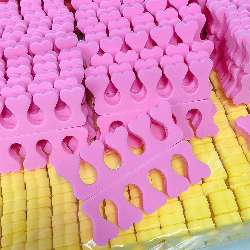 100PCS Nail Sponge Toe Finger Separator Nail Polish Separators Manicure Pedicure Art Tool Feet Care Soft Nails Beauty Tools