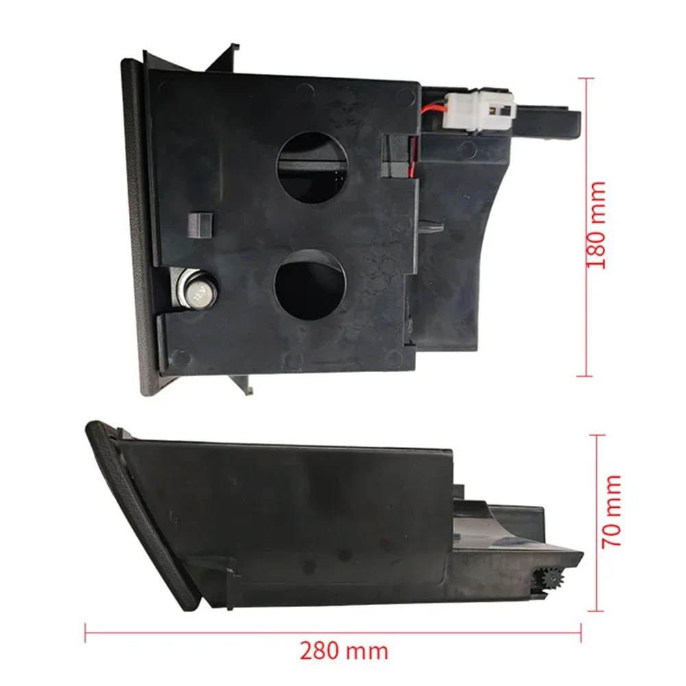 Center Console ABS Metal Multivan CAMPER Center Console Easy To Use High Quality Water Cup Holder