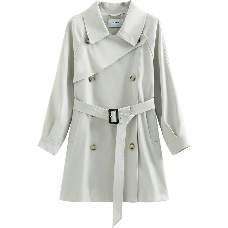 ジャケット・アウター YOKE Double Open Collor Trench Coat Ziqiao Japanese Turn-down Collar Full Regular Sleeve Long