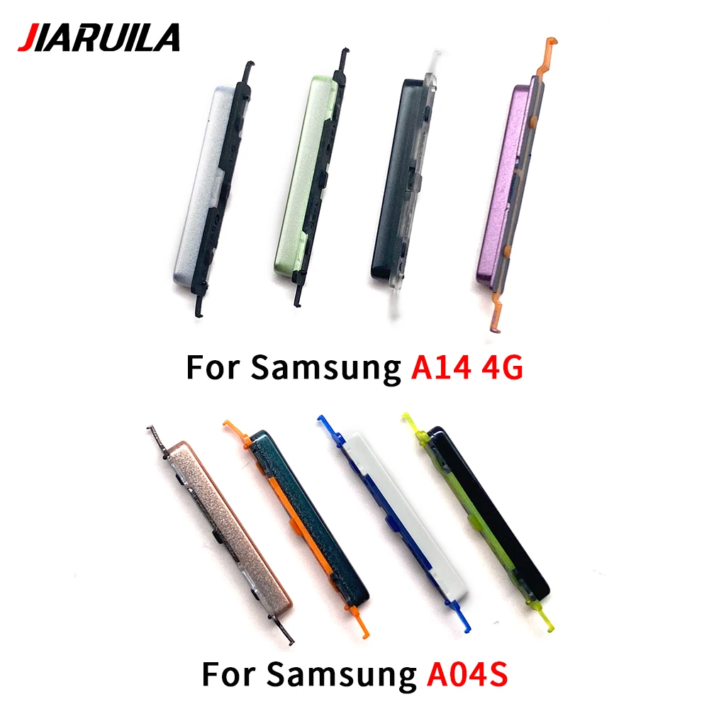삼성 A04 A04E A04S A14 용 전화 전원 볼륨 버튼 새로운 외부 켜기 끄기 측면 키 수리 부품