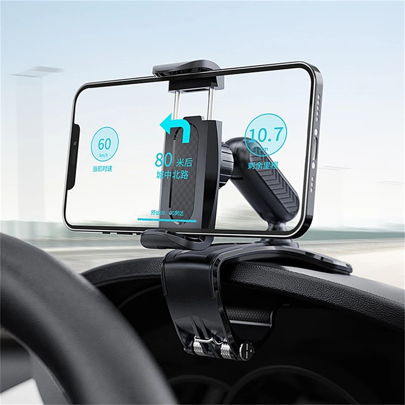 

Автомобильный регулируемый кронштейн для GPS-навигатора, подставка для мобильного телефона на 360 °, автомобильные аксессуары, держатель, универсальное устройство