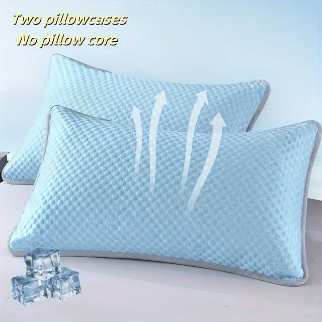 2-8 housses d’oreiller rafraîchissantes d’été en soie de glace couleur unie sensation fraîche pour climatisation lavables sans oreiller 48x74 cm idéales pour chambre maison confortable respirantes parfaites pour nuits 1