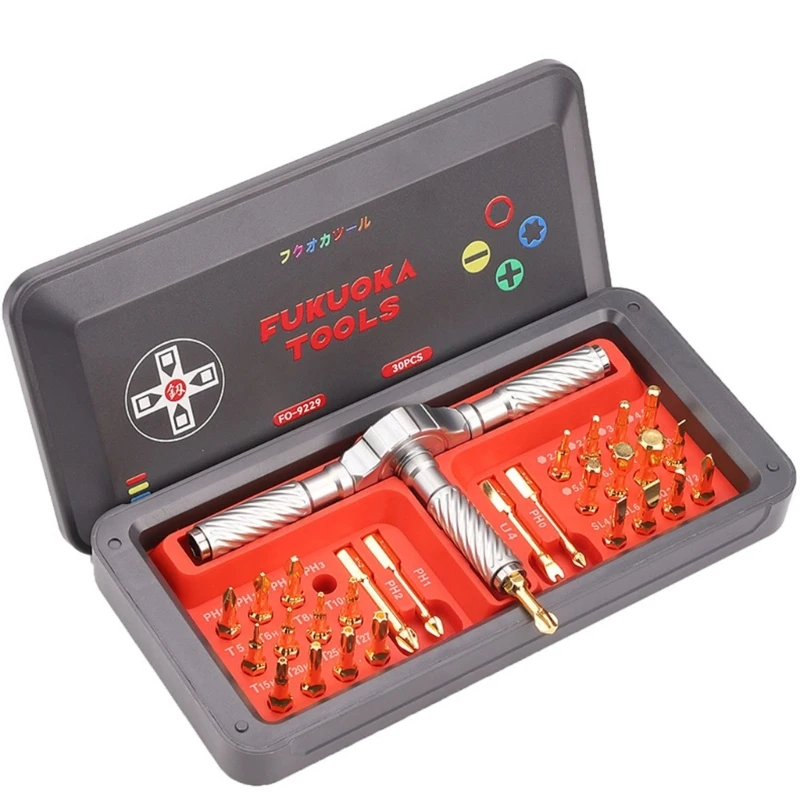 

YYSD Compact and Portable Ratchet Screwdriver Set for Household and Work