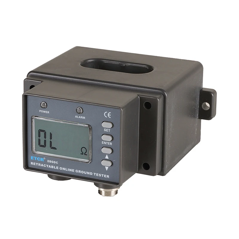 

ETCR2800C Remote Real-time Control Earth Resistance Detector Non-Contact Grounding Resistance LCD Display 0.01Ω~200Ω 60mmx27mm