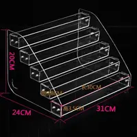 Nail Polish Display Stand Acrylic Transparent Multi-Layer Manicure Rack Nail Shop Cosmetic Rack Nail Polish Storage Rack 1