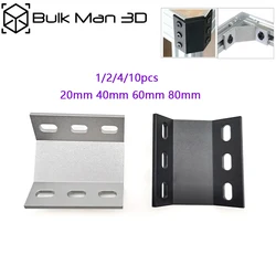 1/2/4/10pcs 20mm 40mm 60mm 80mm Openbuilds Inside Outside Corner Bracket Connector for V-Slot Aluminum Extrusion Profile