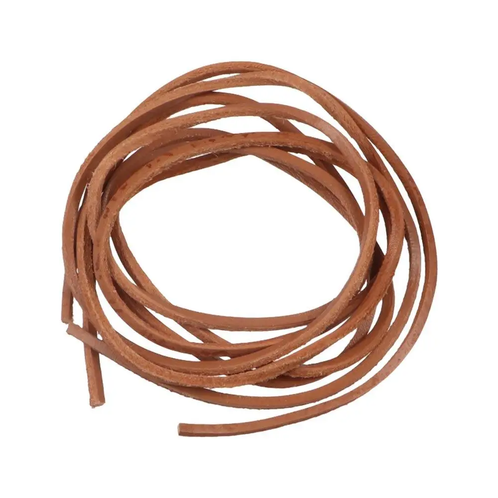 100cm Unisex Leather Boot Shoelaces - Premium Cowhide Shoe Accessories