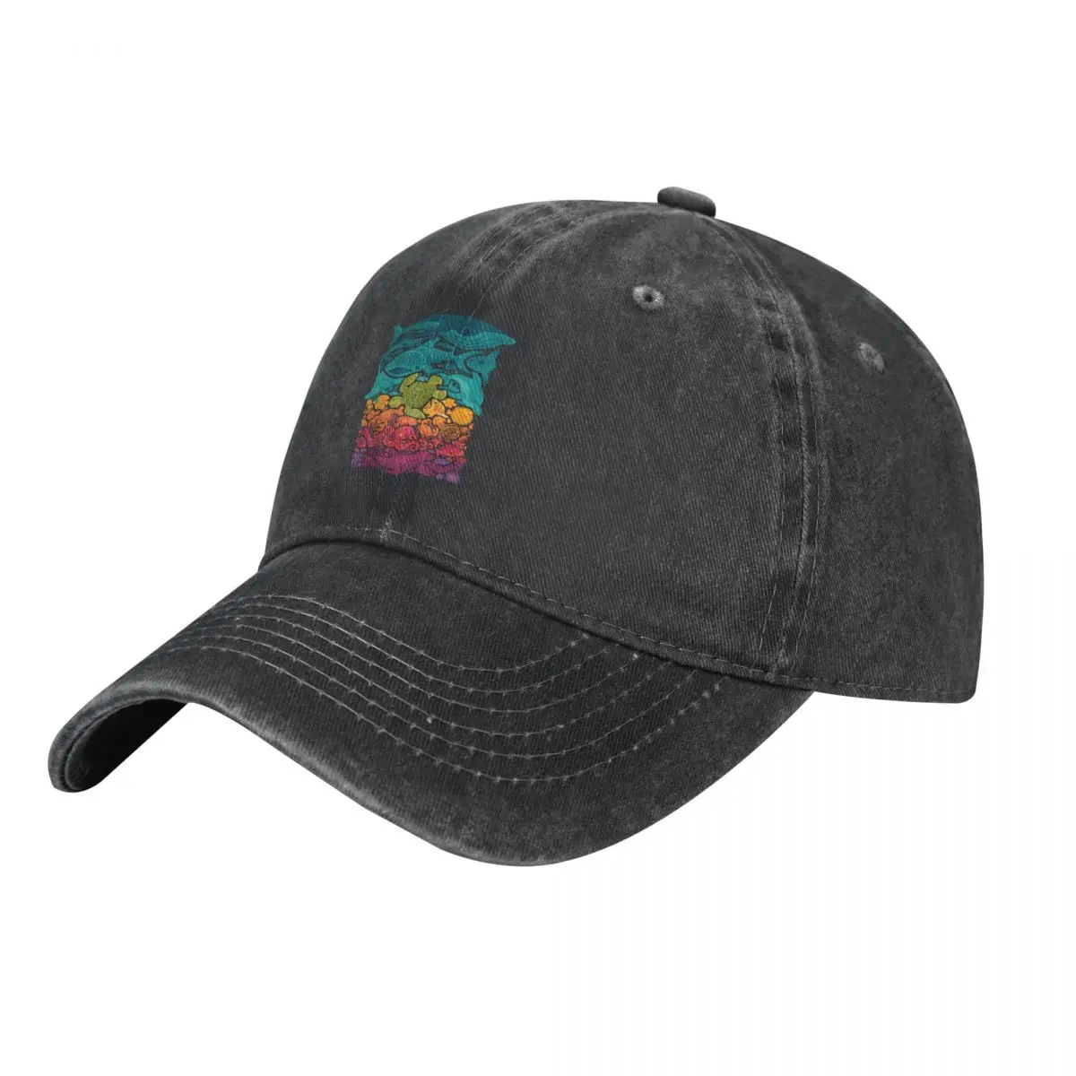

Aquatic Spectrum Cowboy Hat Beach Fashion Beach Fluffy Hat Women Caps Men's