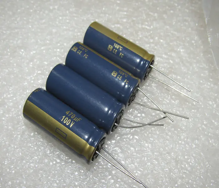 1 шт. электролитический конденсатор с золотым словом 100v470uf |