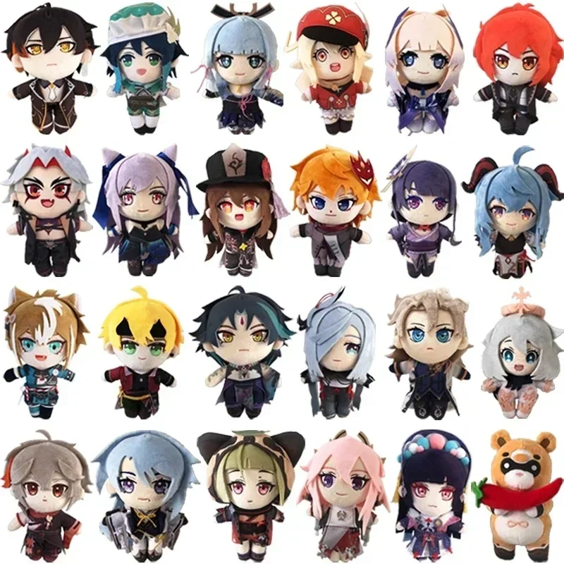 

20cm Anime Genshin Impact Plush Doll Toy Morax Zhong Li Xiao Hu Tao Yoimiya Gorou Game Cute Soft Stuffed Pillow Kids Gift