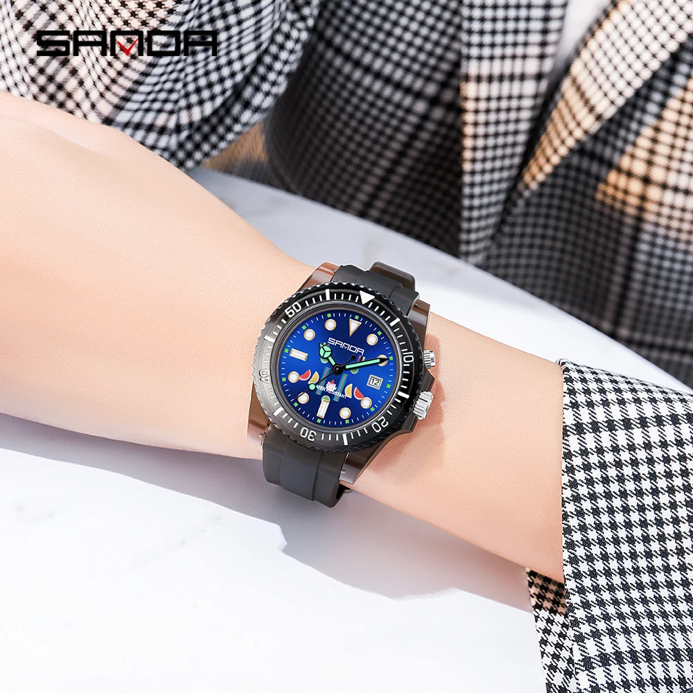 Luxury Men's Women Silicone Sports Wrist Watch 50M Waterproof Date Calendar Business Quartz Watches Relogio Masculino 2024