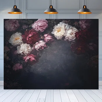 Elegant Peony Floral Wall Tapestry – Vintage Art 1