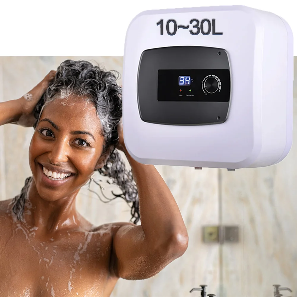 Square kitchen electric water geyser 10L 15L 30L low price bathroom electric shower kitchen hot mini tank water heater
