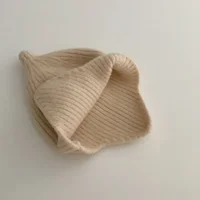 Bonnet de protection des oreilles pour bébé, bonnet doux pour bébé, bonnet pour bébé, chapeau en laine pour bébé, nouveau pull pour bébé, filles et garçons, automne et hiver 6