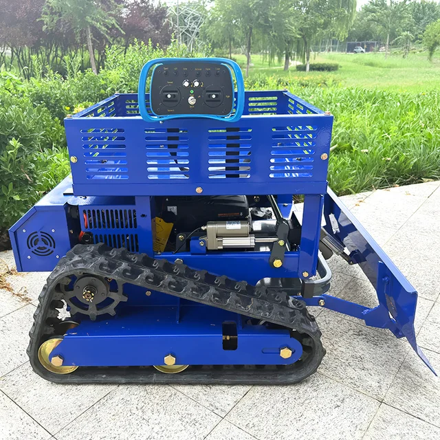 Customized Fast Shipping High Power Lawn Mower - CE Euro 5 Automated Self Propelled Remote Control Garden Crawler Grass Mower 5