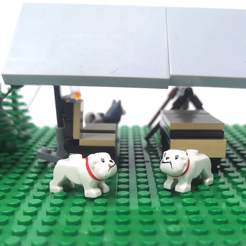 MOC-Blöcke, Tiere, göttliches Biest, chinesischer Drache, Bausteine, Zubehör für dritte Partys, Adler, Panda, Delphin, Pinguin, Hund, Katze – Detail 27