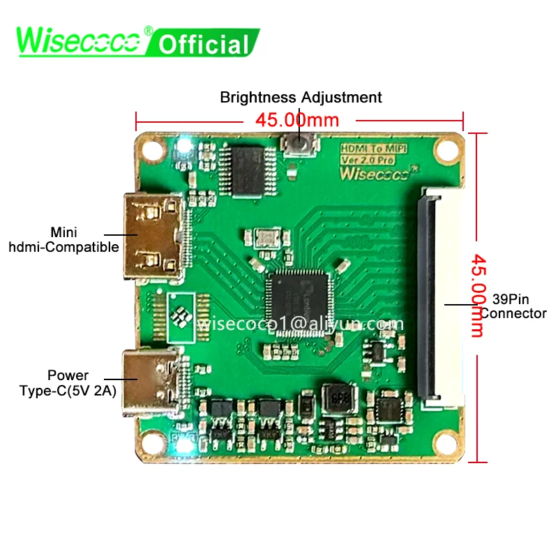 Raspberry Pi Display, 5 Pouces Écran Tactile Résolution 800X480 Tft Lcd