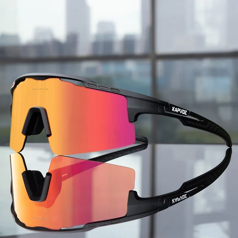 KAPVOE Special Sports Sunglasses TR90 Frame Adjustable Nose Pads High-quality Lens Uv Prevention Cycling Outdoor Glasses