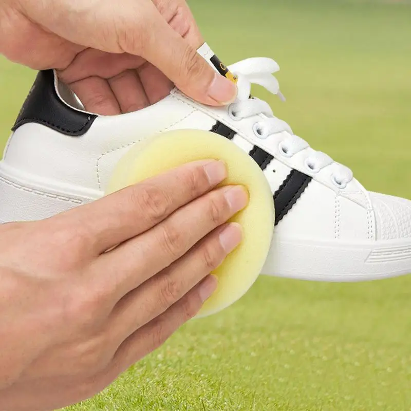 150g White Shoes Cleaning Cream With Sponge Shoes Stain Removal For Leather Canvas Sports Shoes Sneakers Maintenance Tools 5
