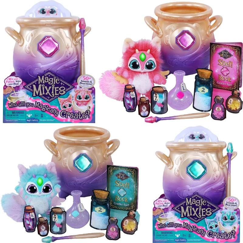 

in stock Spot Genuine Magic Mixies Pot Mist Pot Surprise Pet Magic Sound and Light Interaction Luminous Toys for Children
