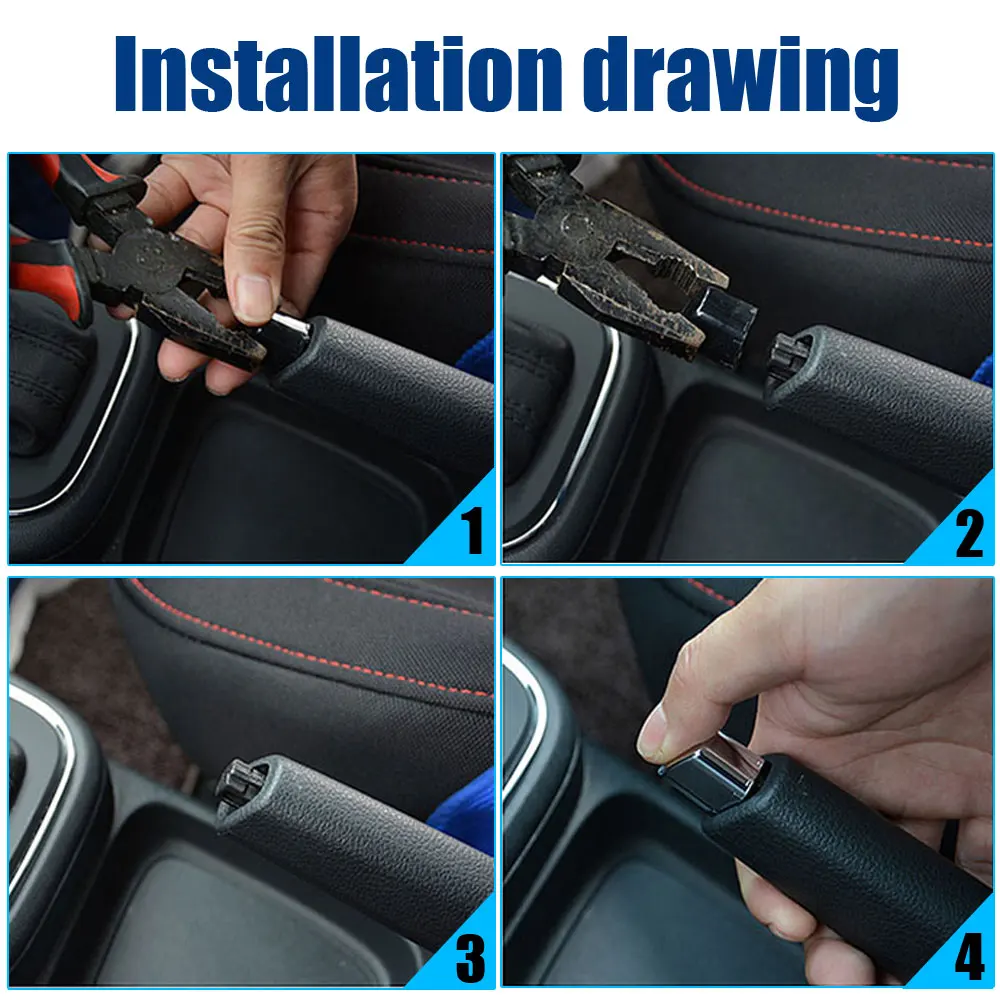 Handbrake Button Cover 1pc Car Handbrake Lever Parking Button Cover Chrome Decoration Shell for Polo Cross 6Rd 711 333 A Car Styling Accessories