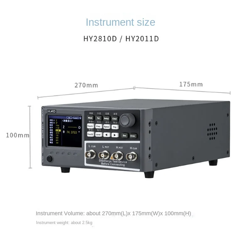 

Inductance Resistance-Capacitance Test and Analysis Instrument Hy2811d High Precision LCR Digital Electric Bridge