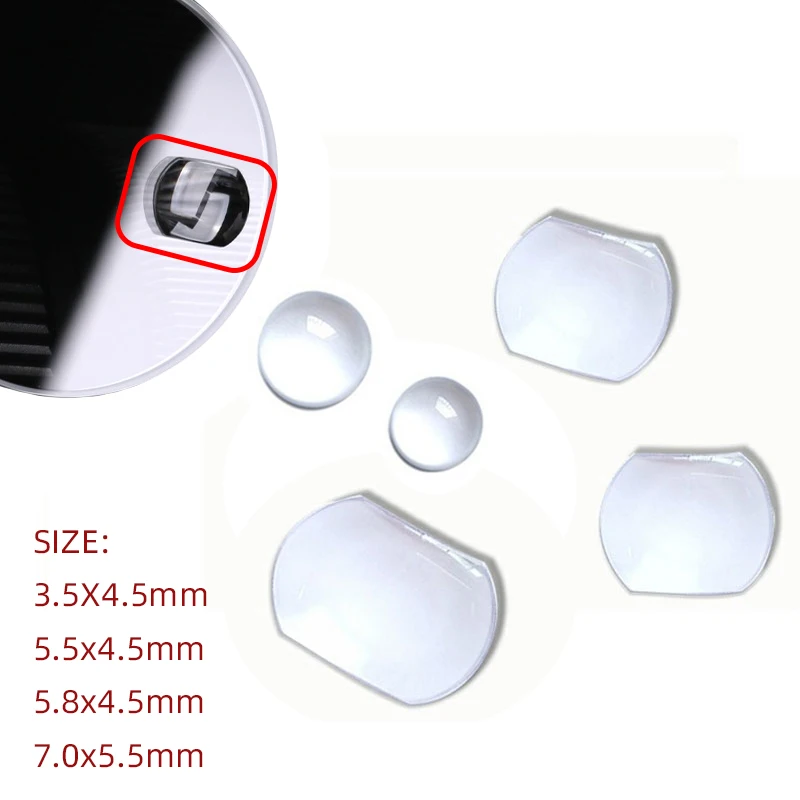 Watch Accessories Sapphire glass Cyclops lens over date Swiss Calendar Window Watch Crystal Glass Square 7.0*5.5mm 5.5*4.5mm 4.5*3.5mm Round 4mm