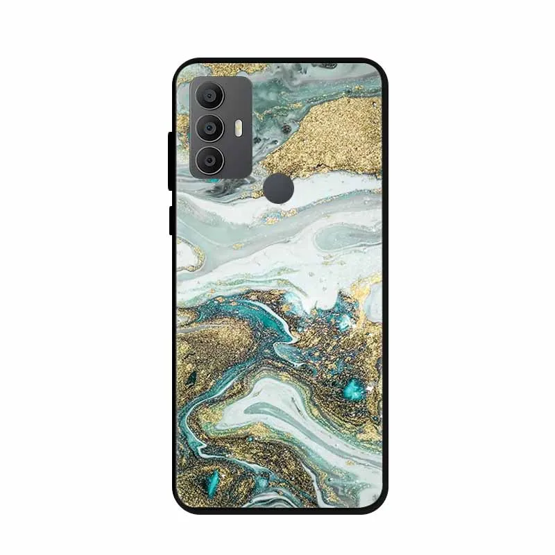 Elegant Marble Silicone Shockproof Phone Case - Soft, Durable Protection
