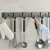 Suitable for bathroom, living room, kitchen, modern wall rod storage hooks, kitchenware storage racks, kitchen accessories 1