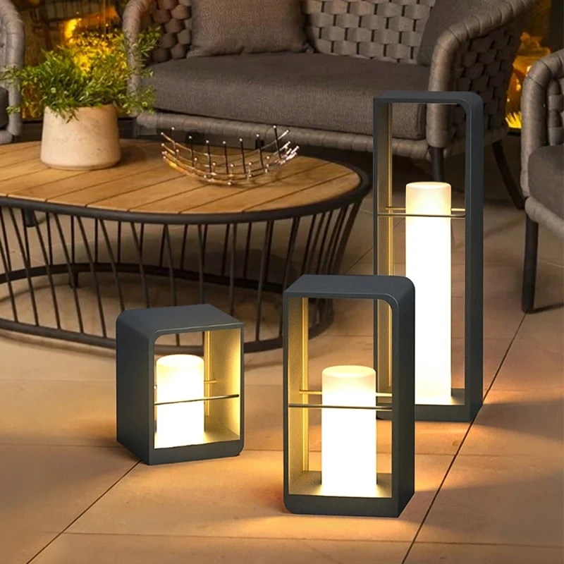 Garden Light Solar LED Light Fence Outdoor Waterpoof Landscape Lighting Lawn Lamp Villa Courtyard Decor Floor Lamps