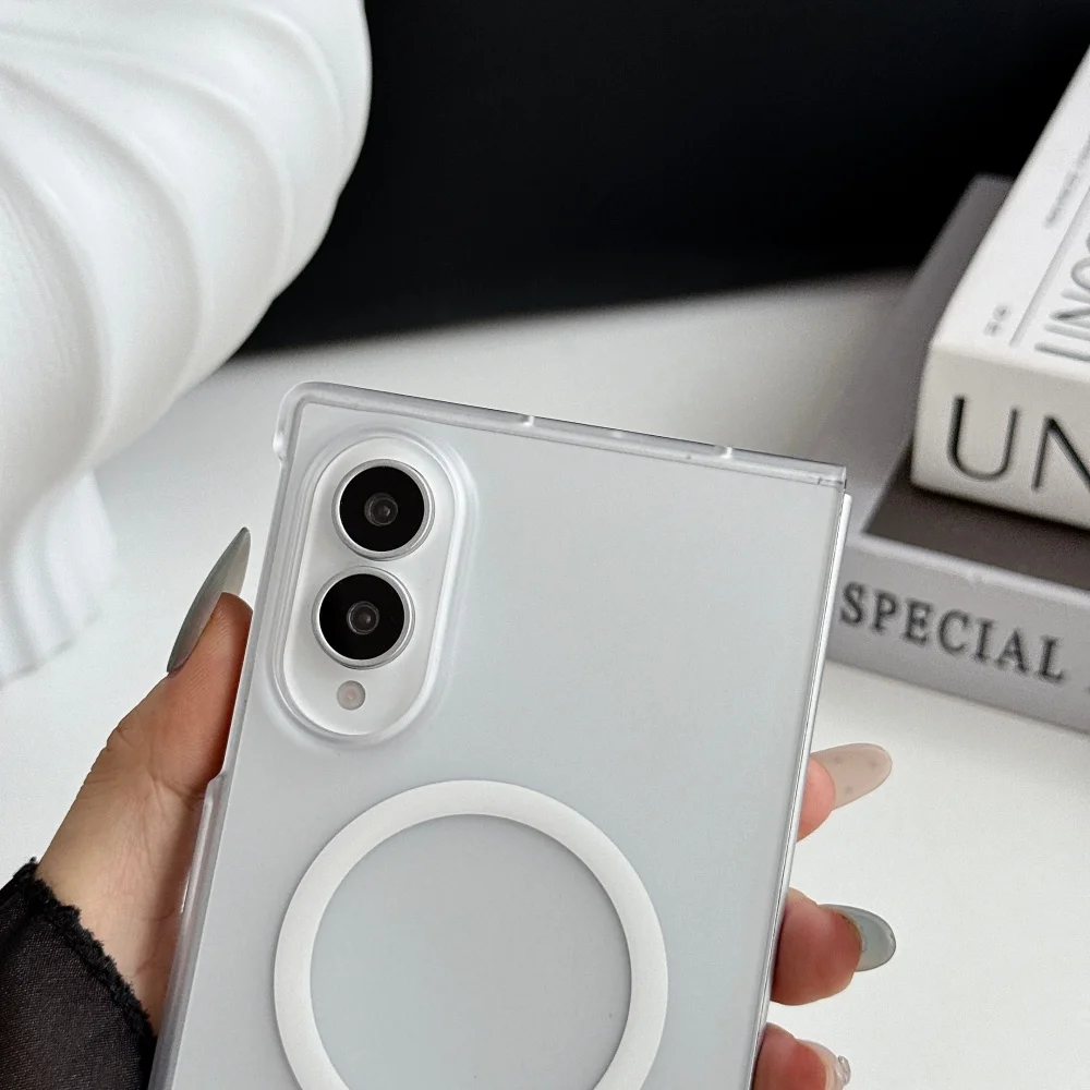 Slim Magnetic Frosted Translucent Shockproof Case for Samsung Galaxy Z Fold Series