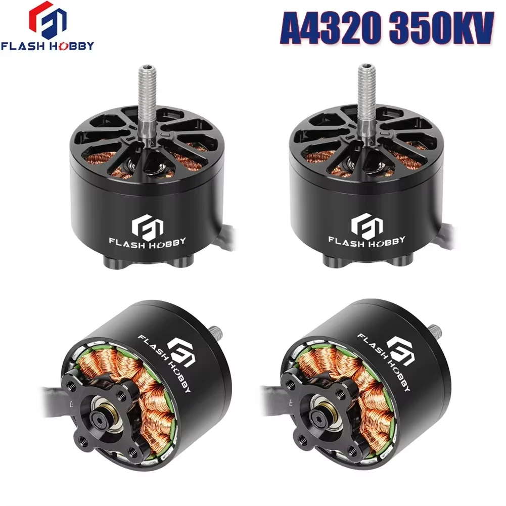 Brushless Motor 4pcs For Flashhobby A4320 4320 350KV 6-12S Long Range X-Class RC FPV Drone Model