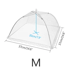 Foldable Breathable Food Mesh Cover - Insect - Proof Umbrella Tent (M - 37X37Ccm)