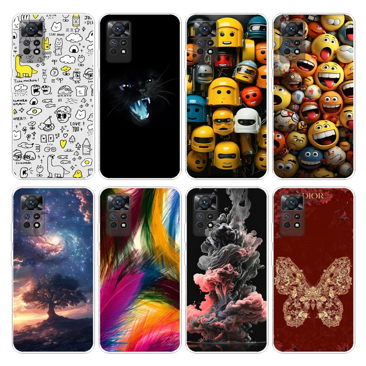 Per Xiaomi Redmi Note 11 Pro 5G Custodia Redmi Note 11Pro 5G Simpatica Cover Verniciata Custodia Morbida In Tpu Per Redmi Note 11 5G Paraurti