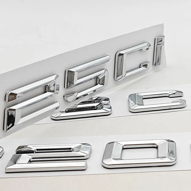 3D ABS 자동차 레터 로고 318Ci 320Ci 325Ci 리어 트렁크 배지 스티커 BMW 318Ci 320Ci 325Ci E46 자동차 테일 마킹 액세서리