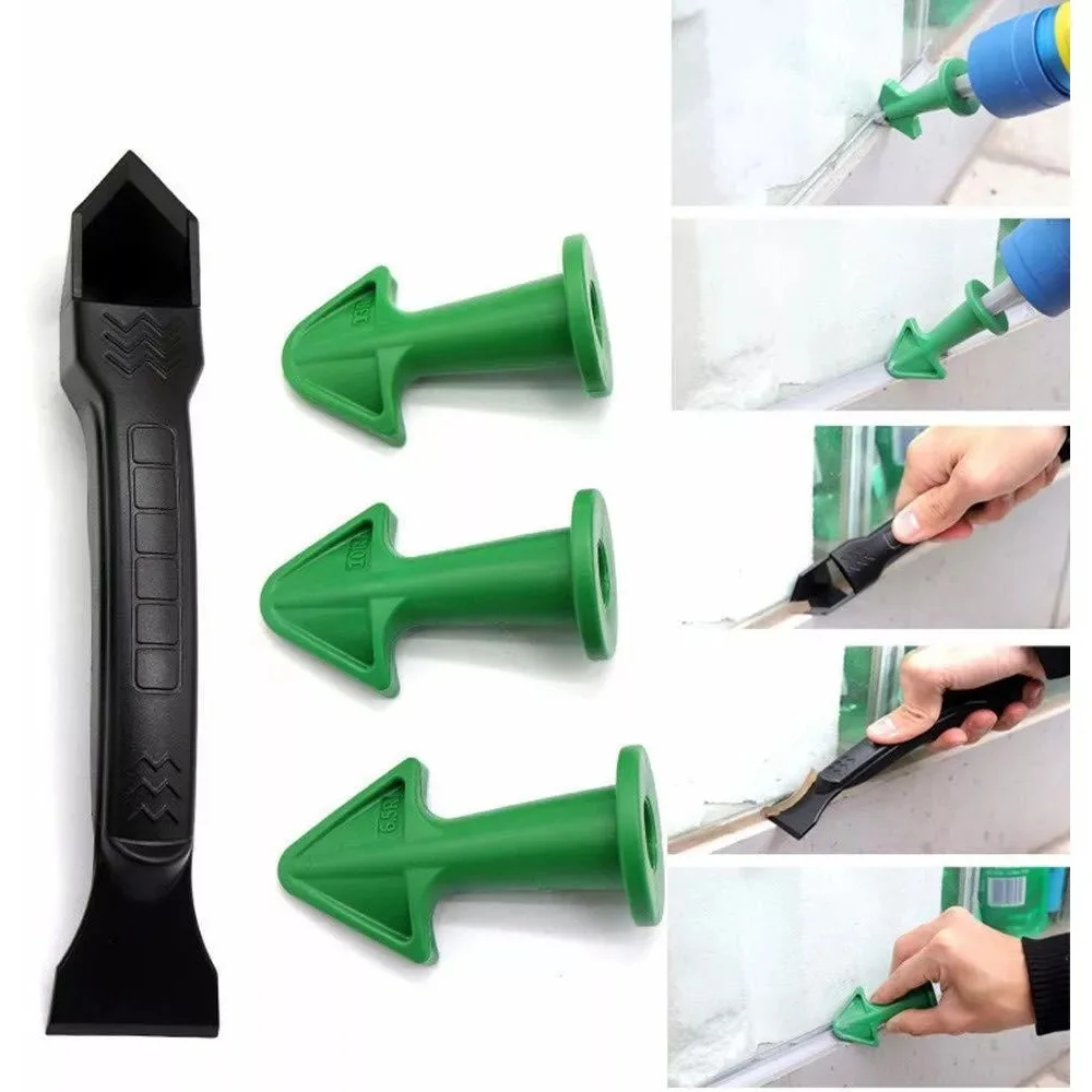 5PcCaulkingNozzleApplicatorFinishingToolSpatulaPlasticGlue