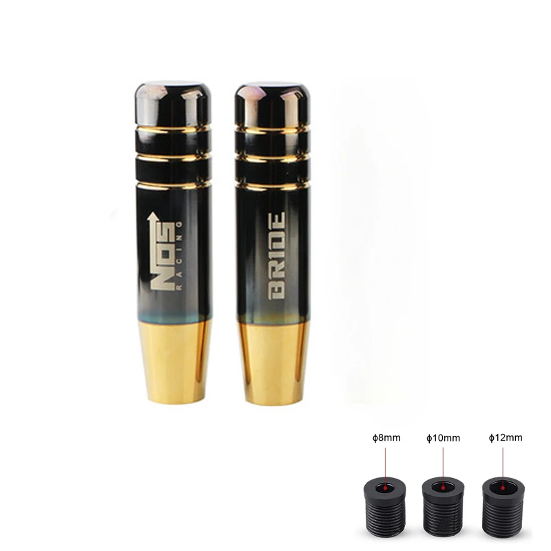 

13cn Universal Jdm Accessories Burnt Gold Black Shifter Stick Lever Gear Knob Aluminum Racing Car Gear Shift Knob Lever Head