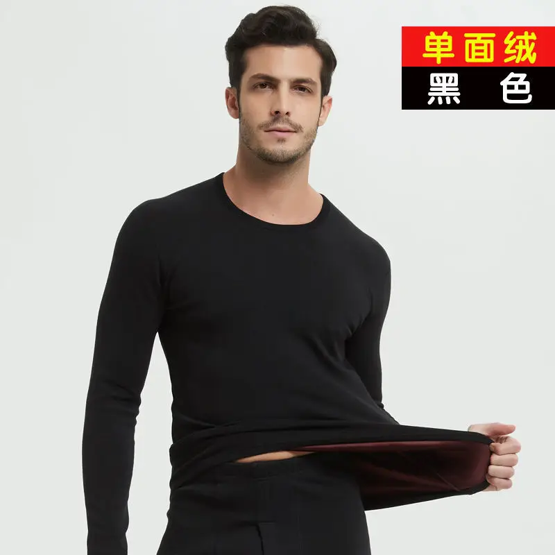 Winter Velvet Thick Thermal Underwear For Men Woman Winter Warm Casual O-neck Hight Stretch Long Johns Set Pajamas