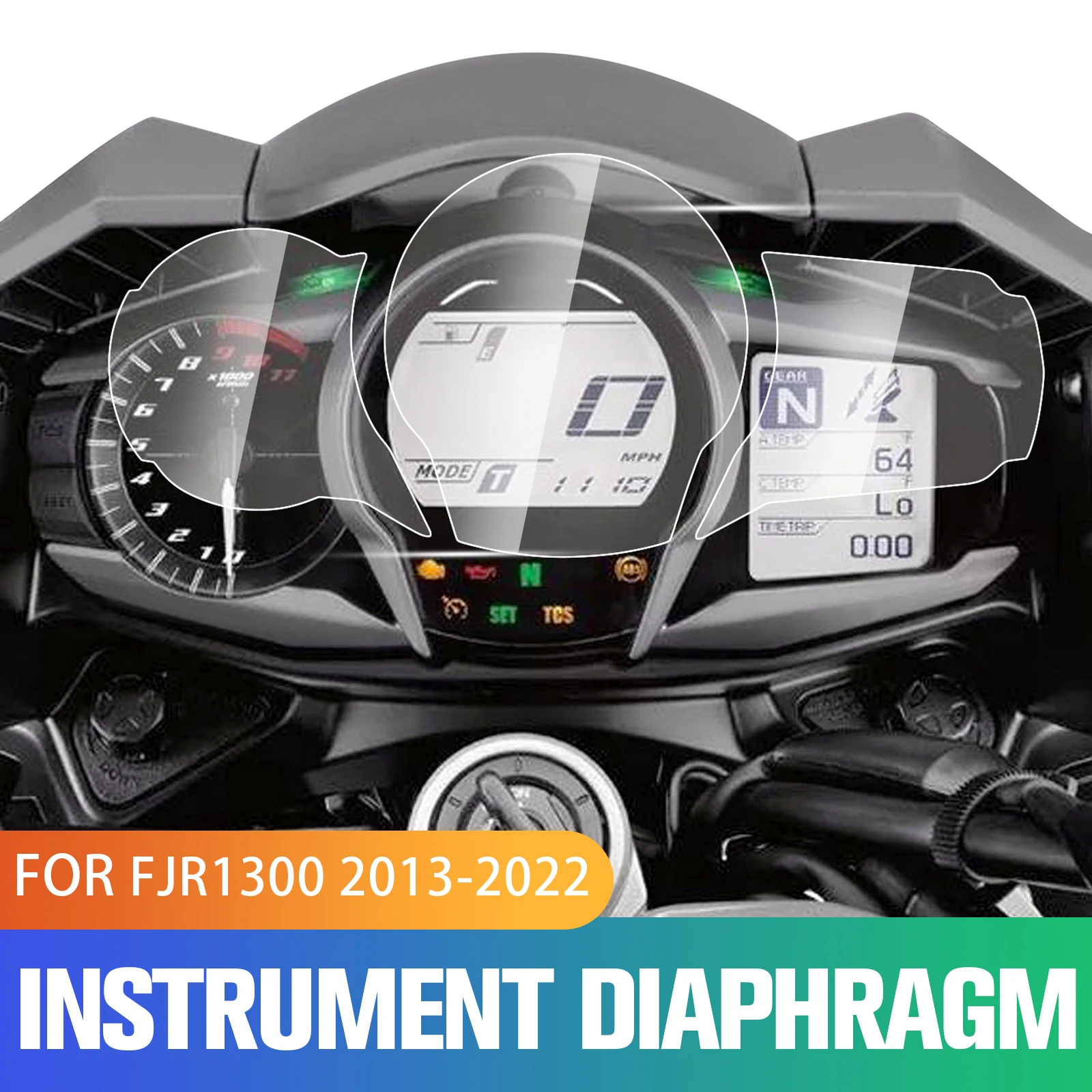 

For YAMAHA FJR 1300 FJR1300 2013-2022 Motorcycle Scratch Cluster Screen Dashboard Protection Instrument Film Accessories