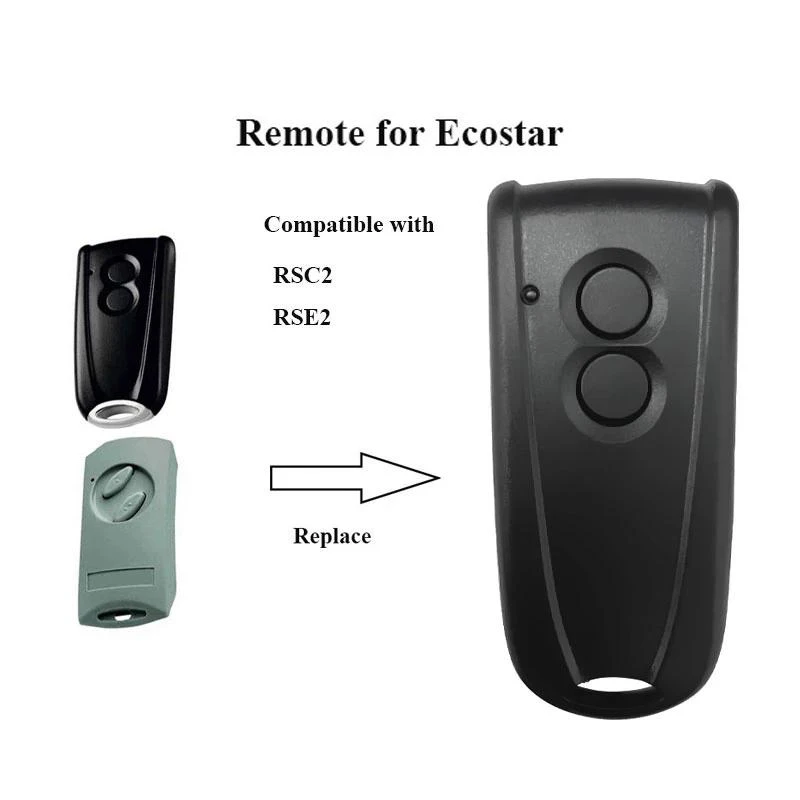 Hormann Remote Control Replace Ecostar RSC2 RSE2 433mhz Rolling Code Liftronic 500 700 800 Garage Door Transmitter Gate Opener